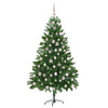 Joulukuusi 300 LED-valoilla jalustalla Vihreä 210 cm PE