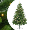 Joulukuusi 300 LED-valoilla jalustalla Vihreä 210 cm PE