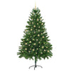 Joulukuusi 300 LED-valoilla jalustalla Vihreä 210 cm PE