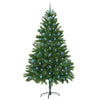 Joulukuusi 300 LED-valoilla jalustalla Vihreä 210 cm PE