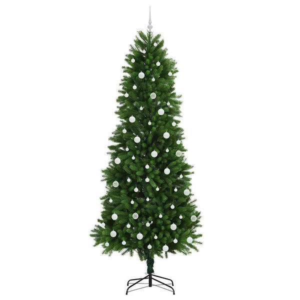 Joulukuusi 300 LED-valoilla jalustalla Vihreä 240 cm PE