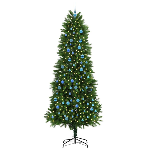Joulukuusi 300 LED-valoilla jalustalla Vihreä 240 cm PE