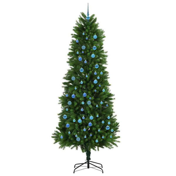Joulukuusi 300 LED-valoilla jalustalla Vihreä 240 cm PE