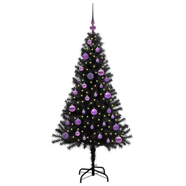 Joulukuusi Musta 150 cm Polyvinyylikloridi