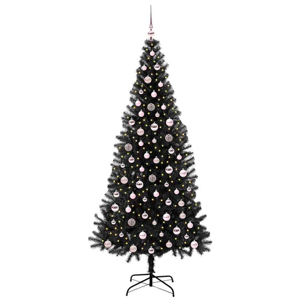 Joulukuusi Musta 240 cm Polyvinyylikloridi
