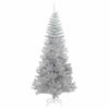 Joulukuusi LED-valoilla Hopea 180 cm PET ja teräs
