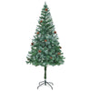 Tekojoulukuusi 300 LED-valoilla Vihreä 180 cm PVC ja teräs