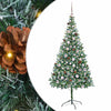Tekojoulukuusi 300 LED-valoilla Vihreä 210 cm PVC ja teräs