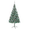 Tekojoulukuusi 300 LED-valoilla Vihreä 210 cm PVC ja teräs
