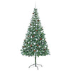 Tekojoulukuusi 300 LED-valoilla Vihreä 210 cm PVC ja teräs