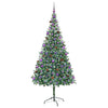 Tekojoulukuusi 300 LED-valoilla Vihreä 210 cm PVC ja teräs