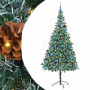 Tekojoulukuusi 300 LED-valoilla Vihreä 210 cm PVC ja teräs