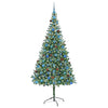 Tekojoulukuusi 300 LED-valoilla Vihreä 210 cm PVC ja teräs