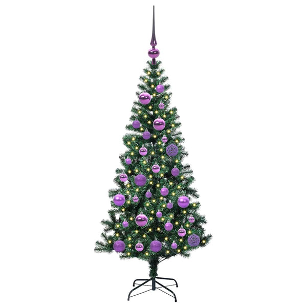 Tekokuituinen Esivalmistettu Joulukuusi Vihreä 120 cm