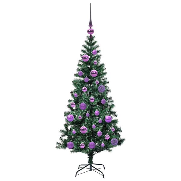 Tekokuituinen Esivalmistettu Joulukuusi Vihreä 120 cm