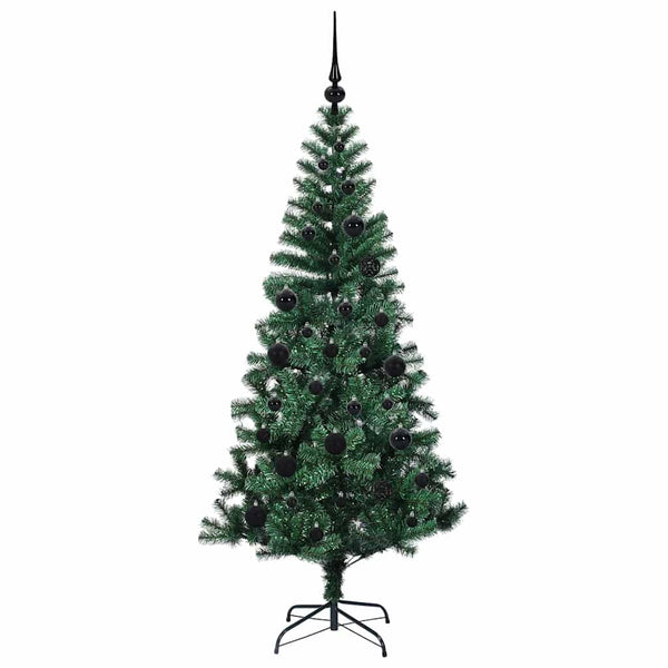Tekokuituinen Esivalmistettu Joulukuusi Vihreä 150 cm