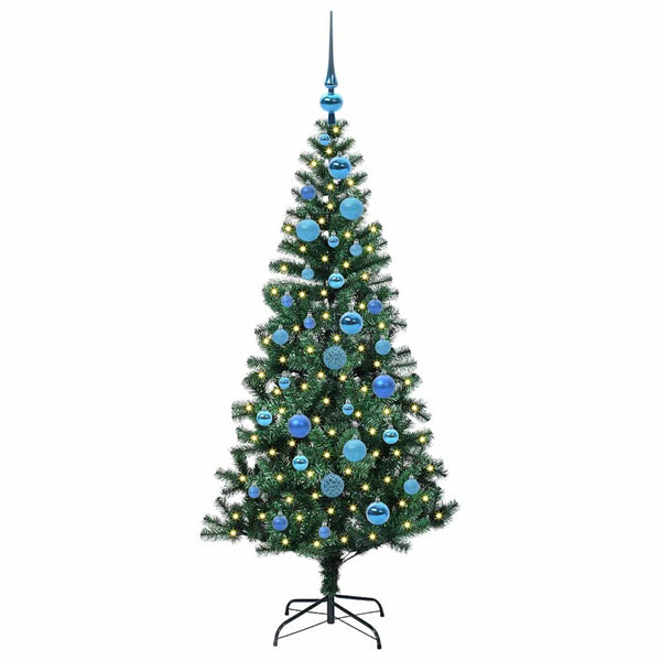 Tekokuituinen Esivalmistettu Joulukuusi Vihreä 150 cm