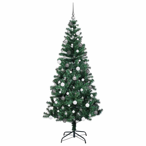 Tekokuituinen Esivalmistettu Joulukuusi Vihreä 210 cm