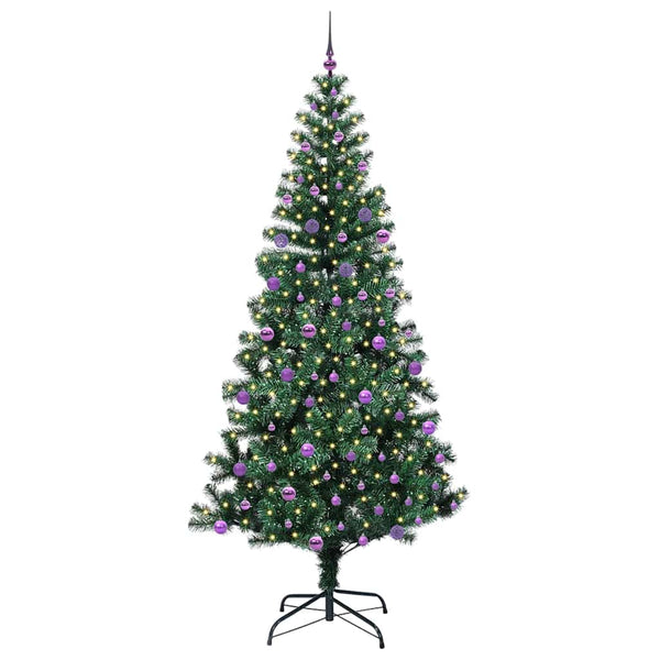 Tekokuituinen Esivalmistettu Joulukuusi Vihreä 240 cm