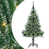 Tekoinen joulukuusi lumiflockilla ja LED-valolla 120 cm