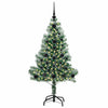 Tekoinen joulukuusi lumiflockilla ja LED-valolla 120 cm