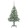 Tekoinen joulukuusi lumiflockilla ja LED-valolla 120 cm