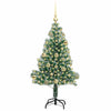 Tekoinen joulukuusi lumiflockilla ja LED-valolla 120 cm
