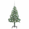 Tekoinen joulukuusi lumiflockilla ja LED-valolla 120 cm