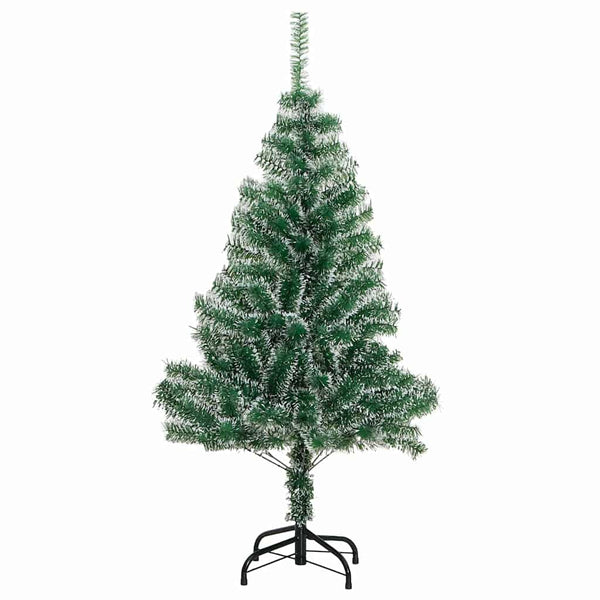 Tekoinen joulukuusi lumiflockilla ja LED-valolla 120 cm