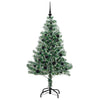 Tekoinen joulukuusi lumiflockilla ja LED-valolla 150 cm