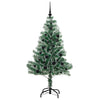 Tekoinen joulukuusi lumiflockilla ja LED-valolla 150 cm