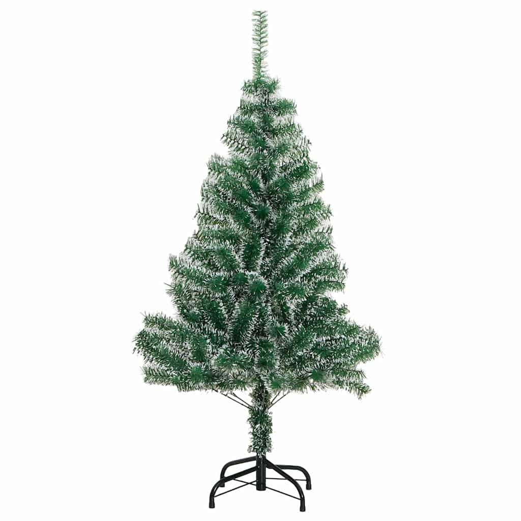 Tekoinen joulukuusi lumiflockilla ja LED-valolla 150 cm