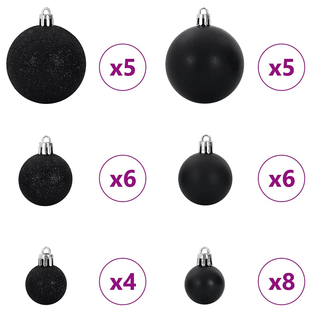 Tekoinen joulukuusi lumiflockilla ja LED-valolla 150 cm