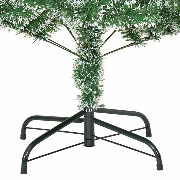 Tekoinen joulukuusi lumiflockilla ja LED-valolla 150 cm