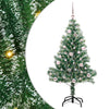 Tekoinen joulukuusi lumiflockilla ja LED-valolla 150 cm