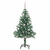Tekoinen joulukuusi lumiflockilla ja LED-valolla 150 cm