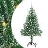 Tekoinen joulukuusi lumiflockilla ja LED-valolla 150 cm