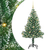Tekoinen joulukuusi lumiflockilla ja LED-valolla 150 cm