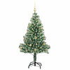 Tekoinen joulukuusi lumiflockilla ja LED-valolla 150 cm