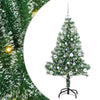 Tekoinen joulukuusi lumiflockilla ja LED-valolla 150 cm