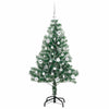 Tekoinen joulukuusi lumiflockilla ja LED-valolla 150 cm