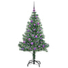 Tekoinen joulukuusi lumiflockilla ja LED-valolla 150 cm