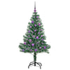 Tekoinen joulukuusi lumiflockilla ja LED-valolla 150 cm