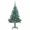 Tekoinen joulukuusi lumiflockilla ja LED-valolla 150 cm
