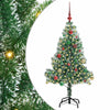 Tekoinen joulukuusi lumiflockilla ja LED-valolla 150 cm
