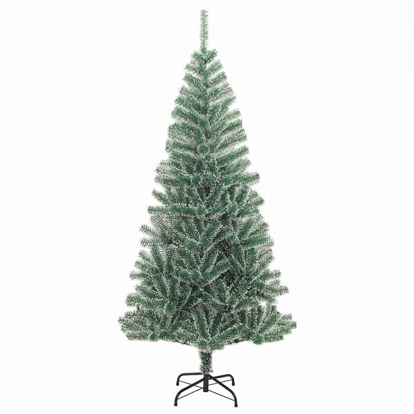Tekoinen joulukuusi lumiflockilla ja LED-valolla 180 cm
