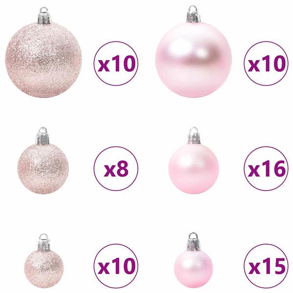 Tekoinen joulukuusi lumiflockilla ja LED-valolla 180 cm