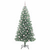Tekoinen joulukuusi lumiflockilla ja LED-valolla 210 cm