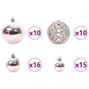 Tekoinen joulukuusi lumiflockilla ja LED-valolla 210 cm