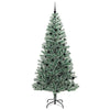 Tekoinen joulukuusi lumiflockilla ja LED-valolla 240 cm